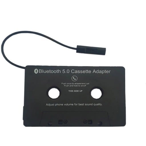 Bluetooth kassettadapter för att spela musik från telefonen via kassettspelare Anslutning bluetooth 5.0 Knapp för samtal Plast ABS