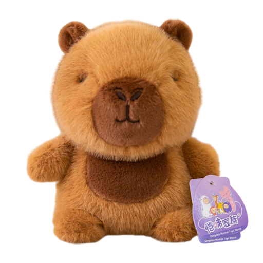 16 cm Plush Capybara Soft Plush Toy Made of Soft Material with PP Cotton Filling Realistic Decoration Cute Pet and Gift