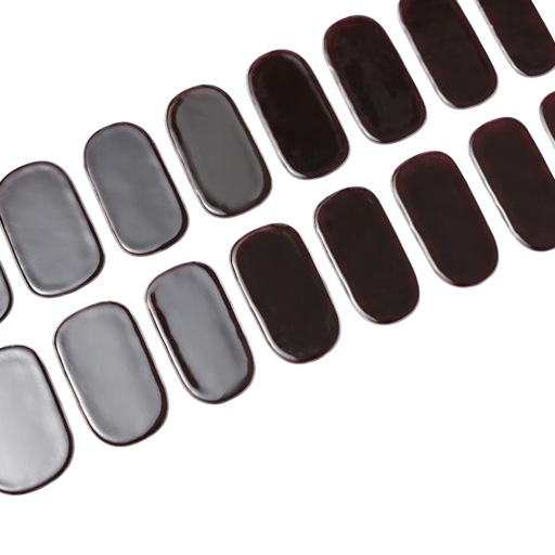 16 consejos de pegatinas de gel semisólido para uñas Colores puros Lámpara UV/LED Esmalte de gel Larga duración Decoraciones de gel de cobertura total