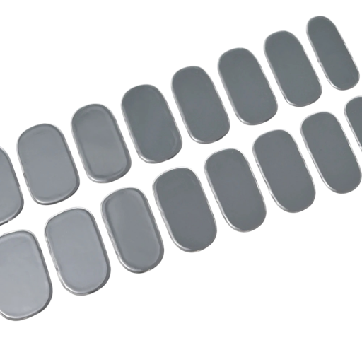 16 consejos de pegatinas de gel semisólido para uñas Colores puros Lámpara UV/LED Esmalte de gel Larga duración Decoraciones de gel de cobertura total