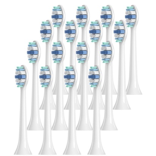 16 pcs Cabeçotes de substituição para escova de dentes Philips Sonicare FlexCare, EasyClean, Whitening, Essence, HealthyWhite