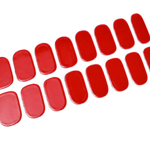 16 Tipps halbgehärtete Gel-Nagelsticker Reine Farben UV/LED Lampe Gel-Lack Langanhaltende vollflächige Gel-Dekorationen