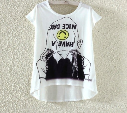T-shirt dam Ha en trevlig dag