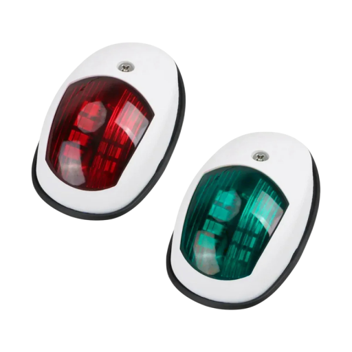2 bucăți LED lumini de navigație pentru bărci 12V 24V Lumini de poziție waterproof Roșu Verde Lămpi maritime Lumini de prora și pupa
