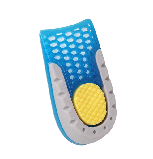 2 cm Insoles Blue Colour Soft Ergonomic Insoles for Comfortable Walking Shock Absorption Posture Improvement For Everyday Footwear Work Sport