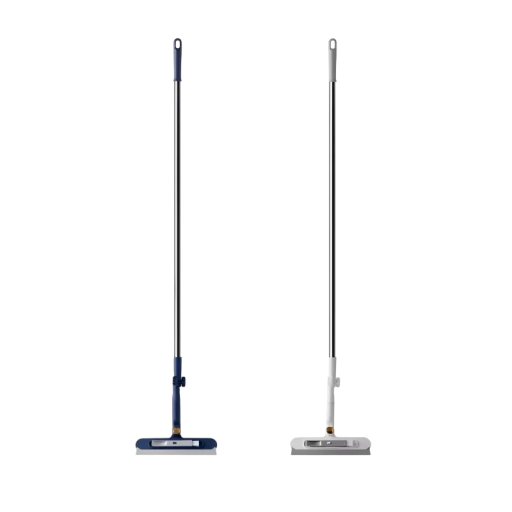 2-in-1 Window Squeegee with Telescopic Handle Approx. 120 cm Rotating Brush and Squeegee for Glass, Walls and Floors Household Cleaning Tool