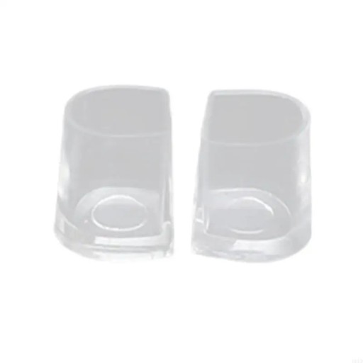 2 ks krytky na podpatek proti poškrábání podlahy 1x1.3 cm silikonové transparentní pro lepší stabilitu chůze v botách na podpatku
