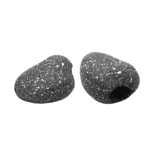 2 ks Pryskyřičná dekorace Cichlid Stone 9,5 x 6,5 x 4 cm Jeskyně pro ryby do akvária Umělý kámen Úkryt Netoxická ozdoba Bezpečný materiál