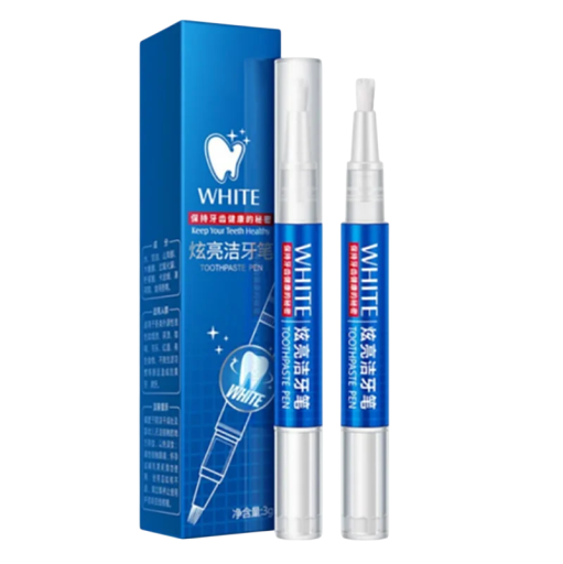 2 ml Fogfehérítő gél toll Ecset applikátor Foltok és füstös sárga eltávolítása Mentolos szájápolás E-vitaminnal