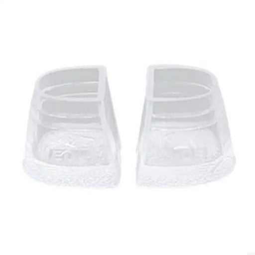 2 Pack Heel Caps for Floor Scratch Protection 1.6x1.9 cm Transparent Silicone for Stability While Walking in High Heels