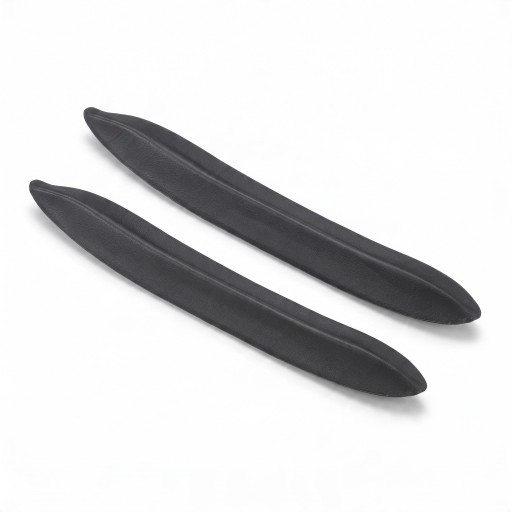 2 pcs Remplissage de l'espace entre l'assise et le dossier de siège auto 40 x 7 cm Bouchon en EVA flexible au look cuir Noir Contre la chute