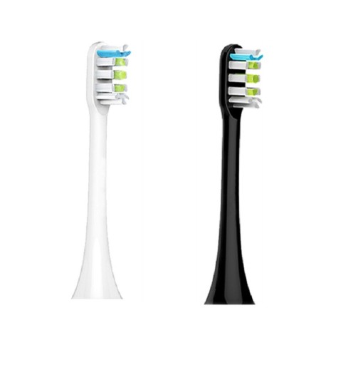 2 pcs Replacement Brush Heads for Xiaomi Soocas X1, X3, X3U, X5 White and Black