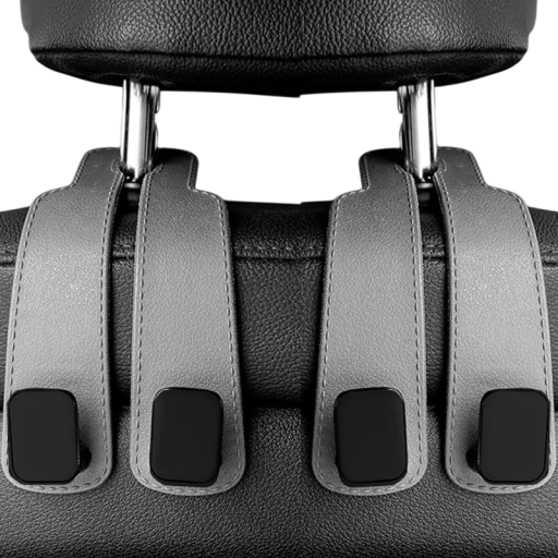 2 pezzi Ganci per poggiatesta auto 15,8 x 8,2 cm Appendini per borse e zaini Organizzatore per sedile Supporto a clip Accessori per interni auto