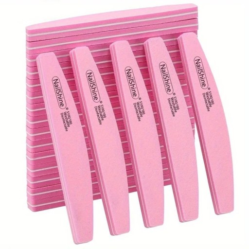 2 pz Lima per unghie doppia faccia Lima professionale dritta per manicure e pedicure Modellatura e accorciamento delle unghie