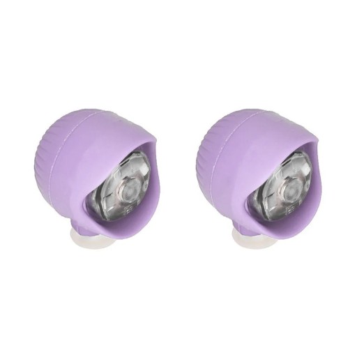 2 st LED-lampor för crocs med 3 blinklägen 12mm knappar inbyggt batteri PVC vattentåliga tillbehör för trädgårdsskor