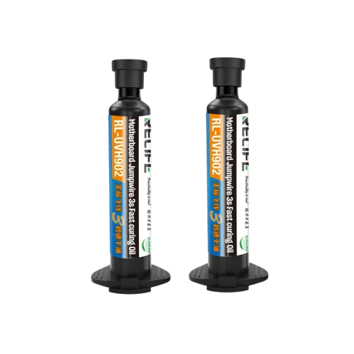 2 Stück UV-härtendes Klebstoff zur Reparatur von Handys 10 ml schnelles Aushärten UV-Technologie schwarz für Reparaturen von Hauptplatinen und Elektronik