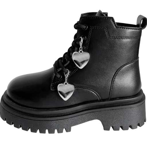2 szt. zawieszka na buty serduszka metal srebrny kolor dekoracja na buty sznurowane i botki stylowy dodatek do obuwia