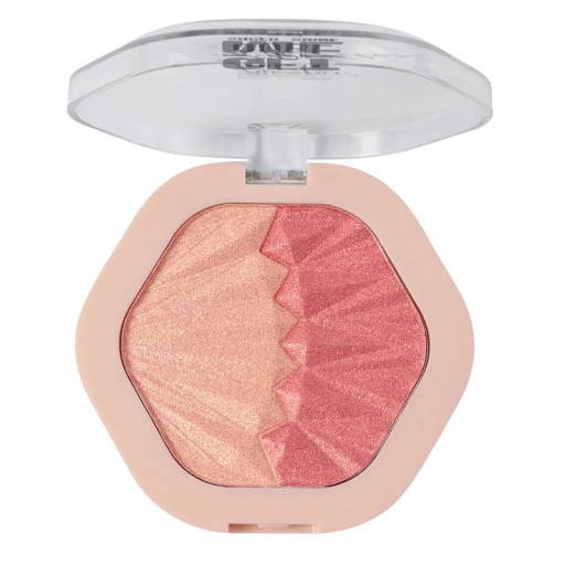 2 v 1 paleta pudrových líceniek 8 x 7,6 cm Pudrová lícenka na tvár Kompaktná make-up paletka Prírodný dlhodobý efekt