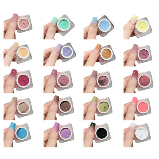 20 colores set de geles de uñas degradados con esponja Geles UV LED semi permanentes para ombré y punteado tanto de salón como DIY