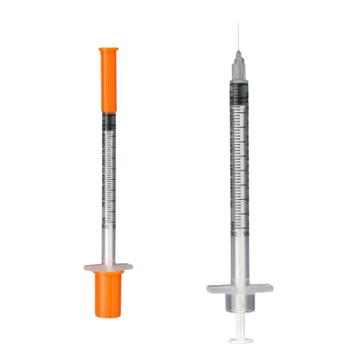 20 ks jednorázová veterinární stříkačka 0,5 ml 9,6 cm plastová přesné dávkování pro očkování a aplikaci léčiv u zvířat