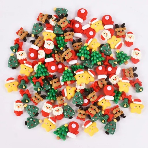 20 pcs mini figuras de Natal em resina pequenas decorações decorativas decorações festivas para o lar detalhes de inverno