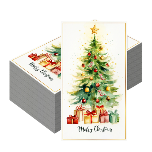 20 pcs Paper Napkins 40 x 33 cm Christmas Napkins Christmas Tree with Gifts Decorative Festive Napkins for Christmas Table