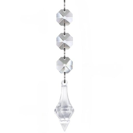 20 pièces d'ornements en cristal transparent en acrylique Décorations de Noël suspendues pour arbre Élégants ornements transparents pour décoration