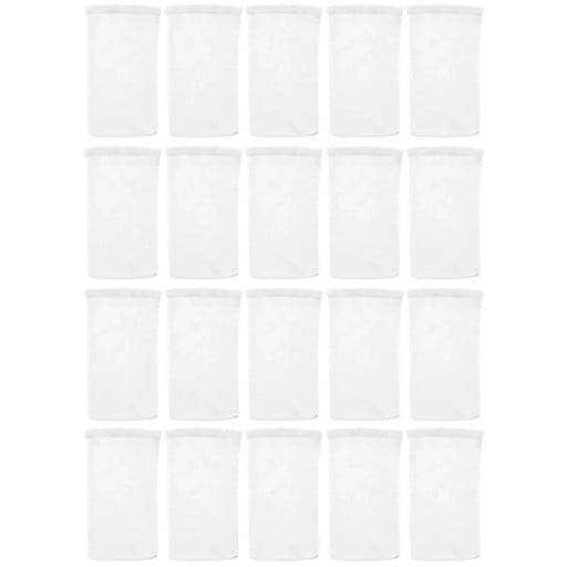 20 pièces de chaussettes en nylon pour skimmer 22x13 cm Manchons filtrants pour panier de piscine Protection du filtre Nettoyage de l'eau Espace