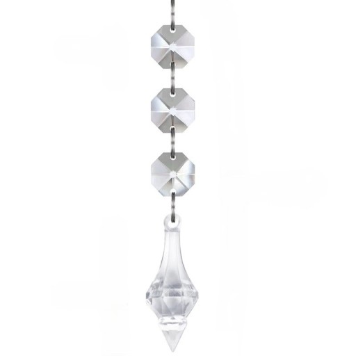 20 stuks heldere kristallen versieringen van acryl Hangende kerstdecoraties voor de boom Elegante transparante versieringen voor winterdecoratie