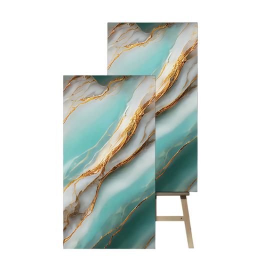 20 stycken självhäftande marmorplattor PVC vattentåliga 60x30 cm för golvrenovering enkel applicering modern utseende lång livslängd