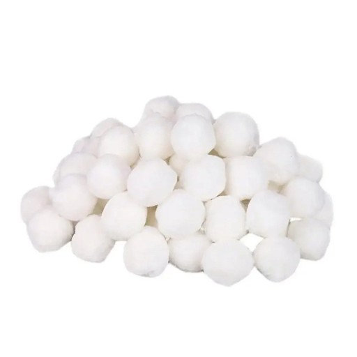 200 g fiberfilterkugler til rengøring af poolfiltre og vandfilter. Filtervat. Til akvarier, damme og husholdningsaffaldssystemer.