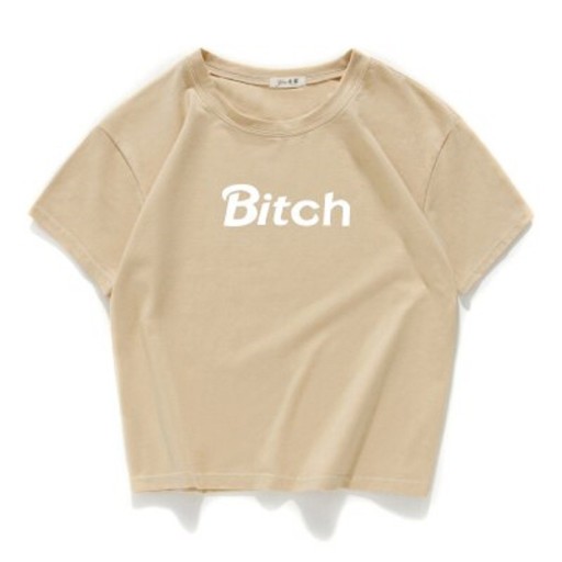 T-shirt dam med roligt tryck B224