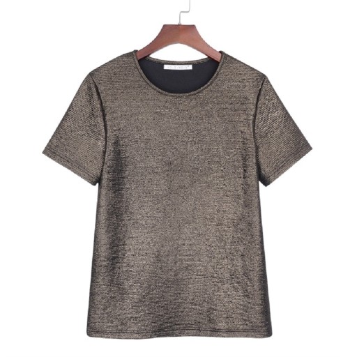 T-shirt i guld för kvinnor