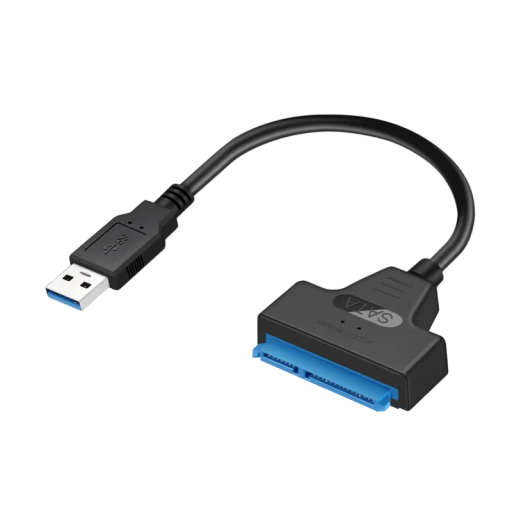 22-Pin SATA 3 to USB 3.0 Adapter for 2.5-Inch External HDD and SSD Drives Quick Connection External Hard Drive Converter