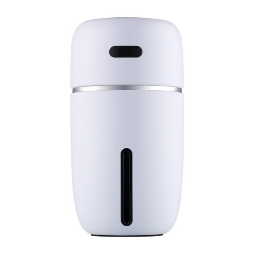 Luftfuktare och luftrenare för bil med 200 ml tank Färgglad bakgrundsbelysning USB-drivning Står i dryckeshållare Mått 13,5 x 7 cm