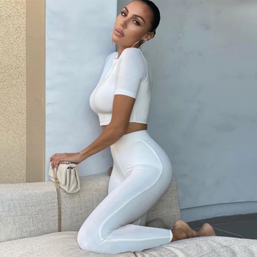 Crop top och leggings för kvinnor B871