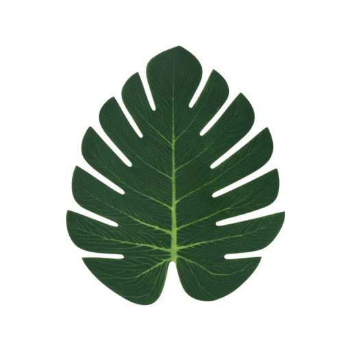 24 pcs Artificial Tropical Palm Leaves 17.5x20.5 cm Table Decoration Jungle Safari Summer Hawaiian Weddings Birthdays Parties Home Decor