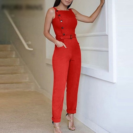 Lång jumpsuit för kvinnor A2928