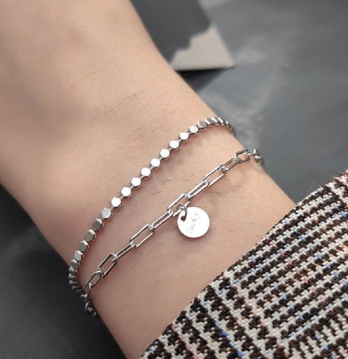 Dubbelt lyckligt armband för kvinnor