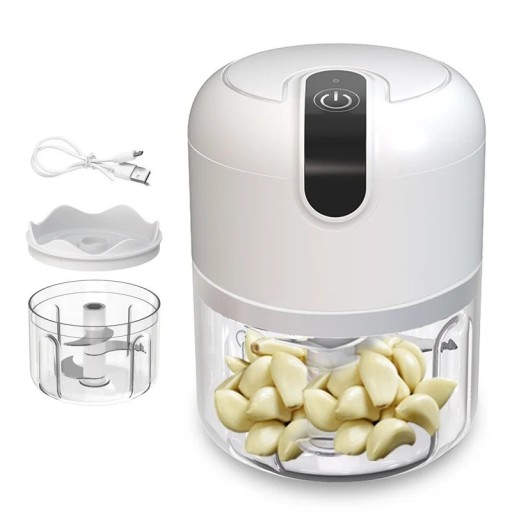 250ml mini elektryczny siekacz do czosnku i warzyw z funkcją ładowania akumulatorowego przenośny robot kuchenny mikser pomocnik kuchenny do owoców i żywności