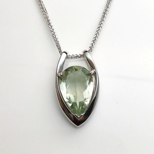Damhalsband med ametist G654