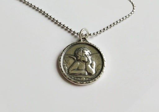 Damhalsband med ängel G449