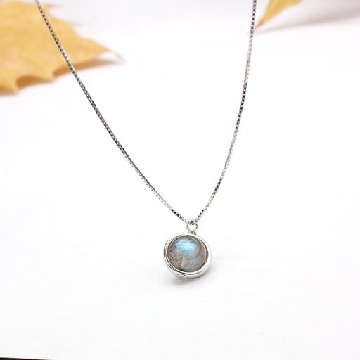 Damhalsband med sten A1432