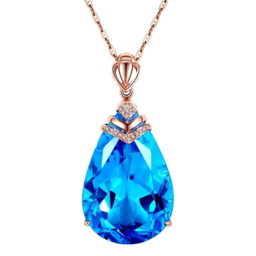 Damhalsband med sten D444