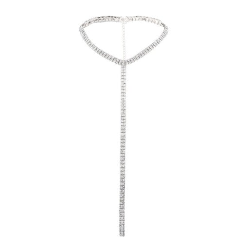 Damhalsband med stenar G831