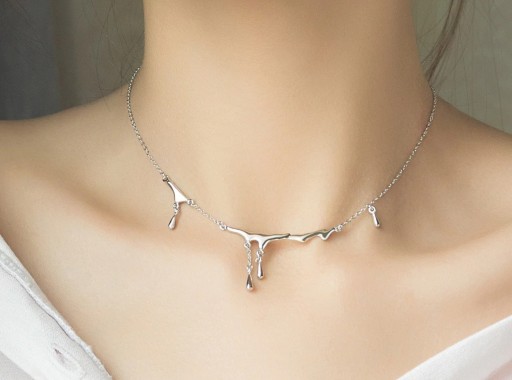 Damhalsband med droppar G458