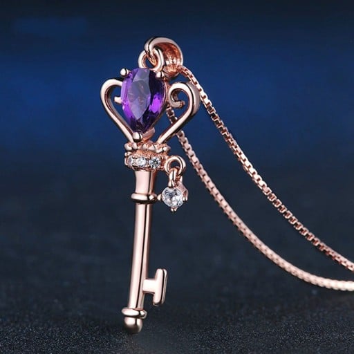 Damhalsband med nyckel D563
