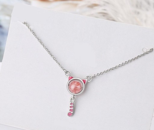 Damhalsband med katt D717