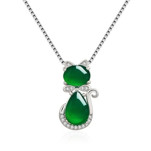 Damhalsband med katt D836