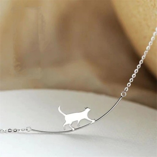 Damhalsband med katt G461